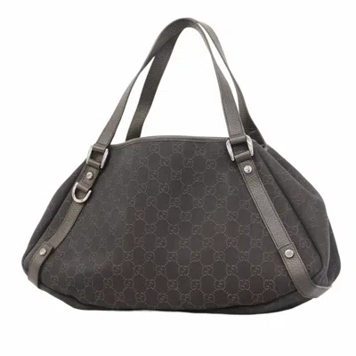 Pre-owned Gucci Black Denim Tote Bag ()