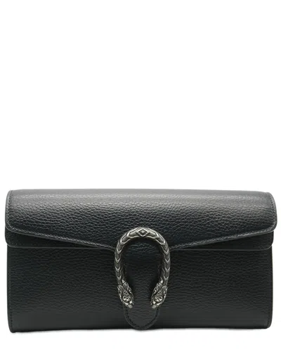 Gucci Black Dollar Calfskin Web Small Dionysus (authentic Pre-loved)