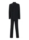 Gucci Men Black Double-breasted Suit With G Detail In Wool Man In Black
