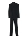 Gucci Men Black Double-breasted Suit With G Detail In Wool Man In Black
