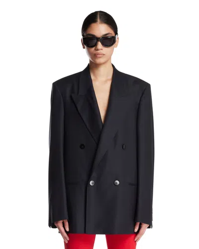 Gucci Black Double-breasted Wool Jacket