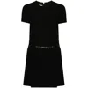 Gucci Cady Crepe Wool Silk Dress In Black