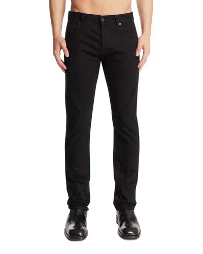 Gucci Black Embroidered Cotton Denim Jeans