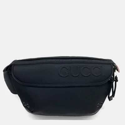 Pre-owned Gucci Black Fabric Belt Bag