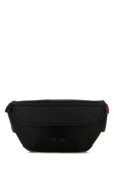 Gucci Black Fabric Large Nexus Belt Bag