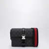 Gucci Black Crossbody Bag With Metallic Buckle In Black