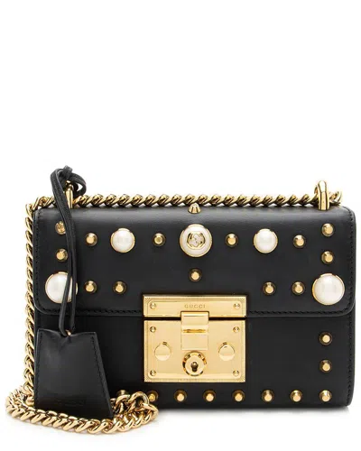 Gucci Black Faux Pearl