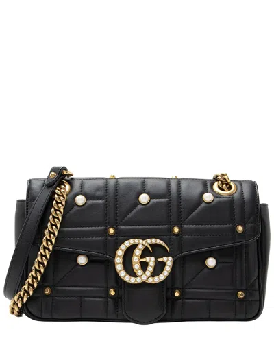 Gucci Black Faux Pearl In Pattern