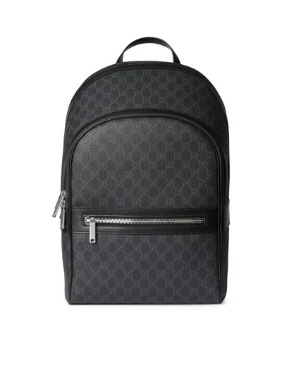 Gucci Black Gg Backpack Medium Size