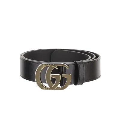 Gucci Black Gg Buckle Belt