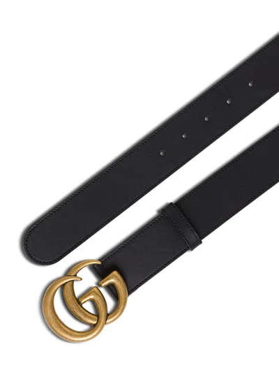 Gucci Black Gg Buckle Belt