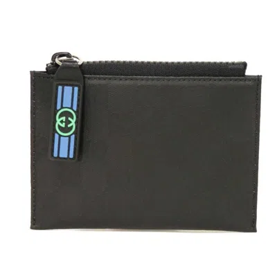 Pre-owned Gucci Black Gg Canvas Coin Purse/coin Case ()