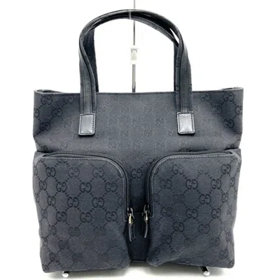 Pre-owned Gucci Black Gg Canvas Handbag Tote Bag ()