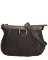 Gucci Black Gg Canvas Messenger Bag