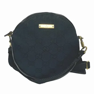Pre-owned Gucci Black Gg Canvas Pochette Shoulder Bag ()