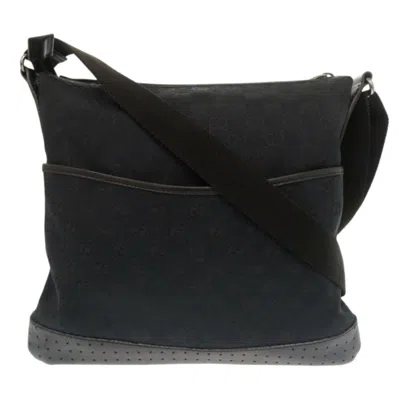 Pre-owned Gucci Black Gg Canvas Shoulder Bag ()