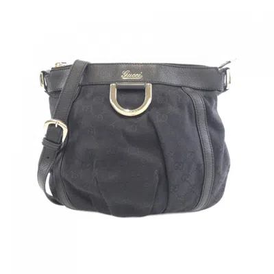 Pre-owned Gucci Black Gg Canvas Shoulder Bag ()
