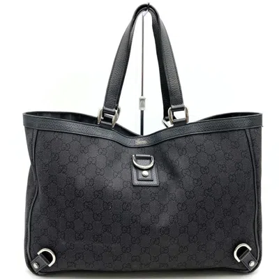 Pre-owned Gucci Black Gg Canvas Tote Bag ()