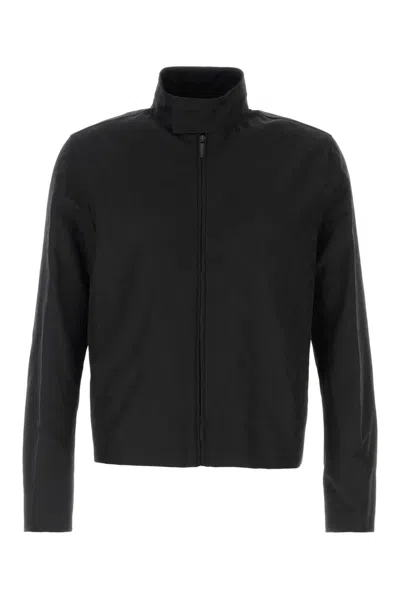 Gucci Black Gg Cotton Jacket In Multi