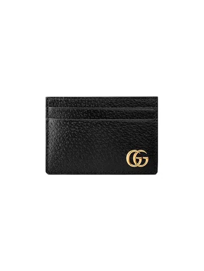 Gucci Black Gg Credit Card Holder