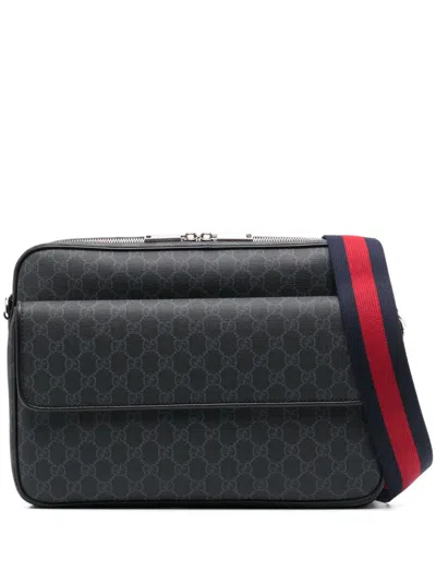 Gucci Black Gg Crossbody Bag