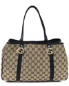 Gucci Black Gg Crystal Canvas Twins Tote (authentic Pre-loved)