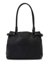 Gucci Black Gg Denim & Leather Square Tote (authentic Pre-loved)