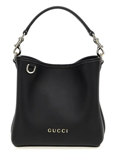 Gucci Black Gg Emblem Mini Handbag