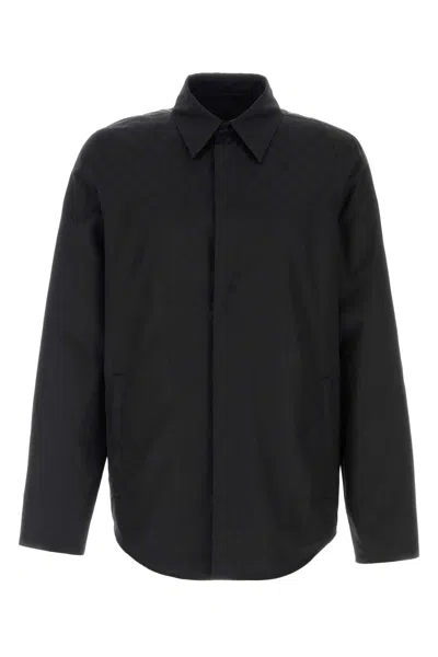 Gucci Black Gg Faille Shirt