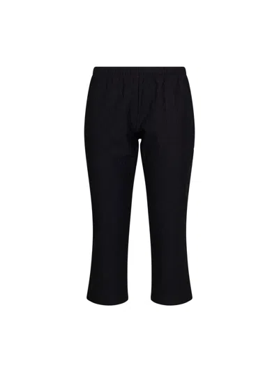 Gucci Gg Jacquard Jersey Pants With Elastic Waist In Black