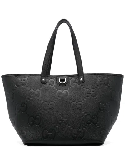 Gucci Black Gg Jumbo Tote