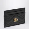 GUCCI BLACK GG MARMONT CARD CASE