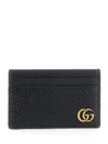 Gucci Gg Marmont Leather Card Holder In Multicolor