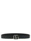 Gucci Gg Marmont Reversible Belt In Black