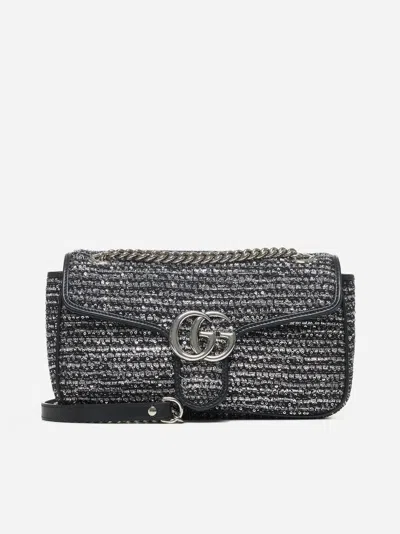Gucci Black Gg Marmont Small Shoulder Bag