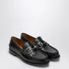 Gucci Horsebit Gg Leather Loafer In Black