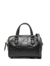 Gucci Mini Gg Leather Shoulder Bag In Black