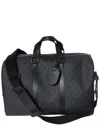 Gucci Black Gg Supreme Canvas & Leather Boston Bag (authentic Pre-loved) In Black