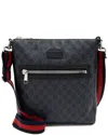 Gucci Black Gg Supreme Canvas Medium Messenger (authentic Pre-loved)