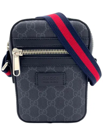 Gucci Black Gg Supreme Canvas Sherry Line Shoulder Bag (authentic Pre-loved)