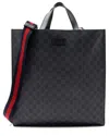 Gucci Black Gg Supreme Canvas Soft N/s Tote (authentic Pre-loved) In Black