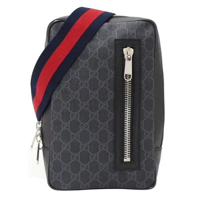 Pre-owned Gucci Black Gg Supreme Shoulder Bag Sling Bag ()