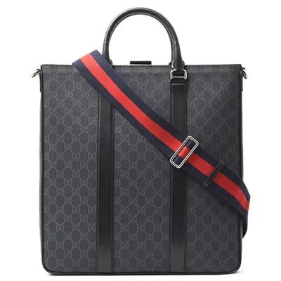 Pre-owned Gucci Black Gg Supreme Shoulder Bag Tote Bag ()