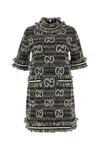 Gucci Women Embroidered Boucle Mini Dress