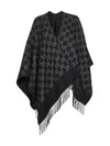 Gucci Women Gg Wool Jacquard Cape In Green