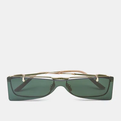 Pre-owned Gucci Black Gg0363s Frame Flip-up Rectangle Sunglasses