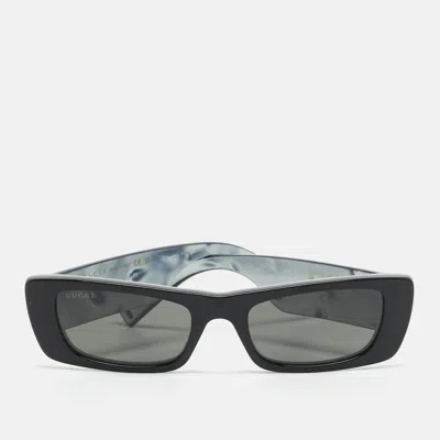 Pre-owned Gucci Black Gg0516s Interlocking G Frame Rectangle Sunglasses