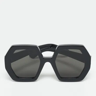 Pre-owned Gucci Black Gg0772s Frame Oversized Sunglasses