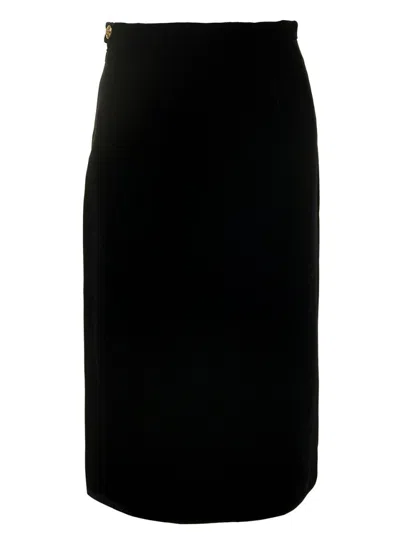 Gucci Black Glittered Straight Skirt