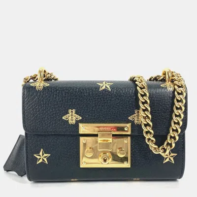 Pre-owned Gucci Black Gold Crossbody Bag